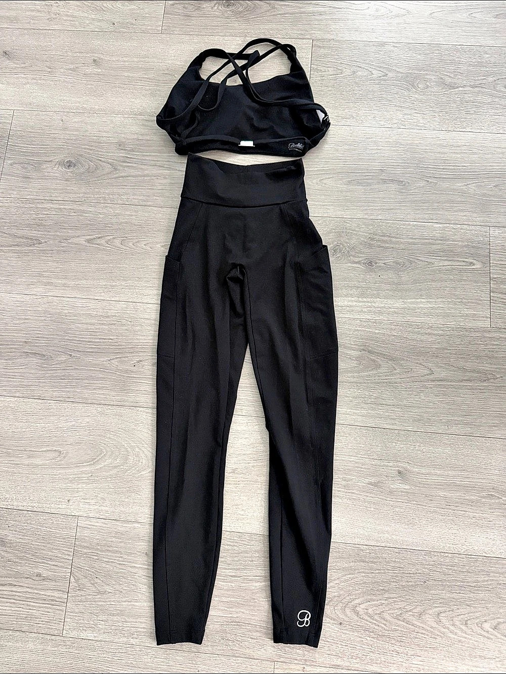 Bombshell Victory Black Sports Bra & Leggings Set